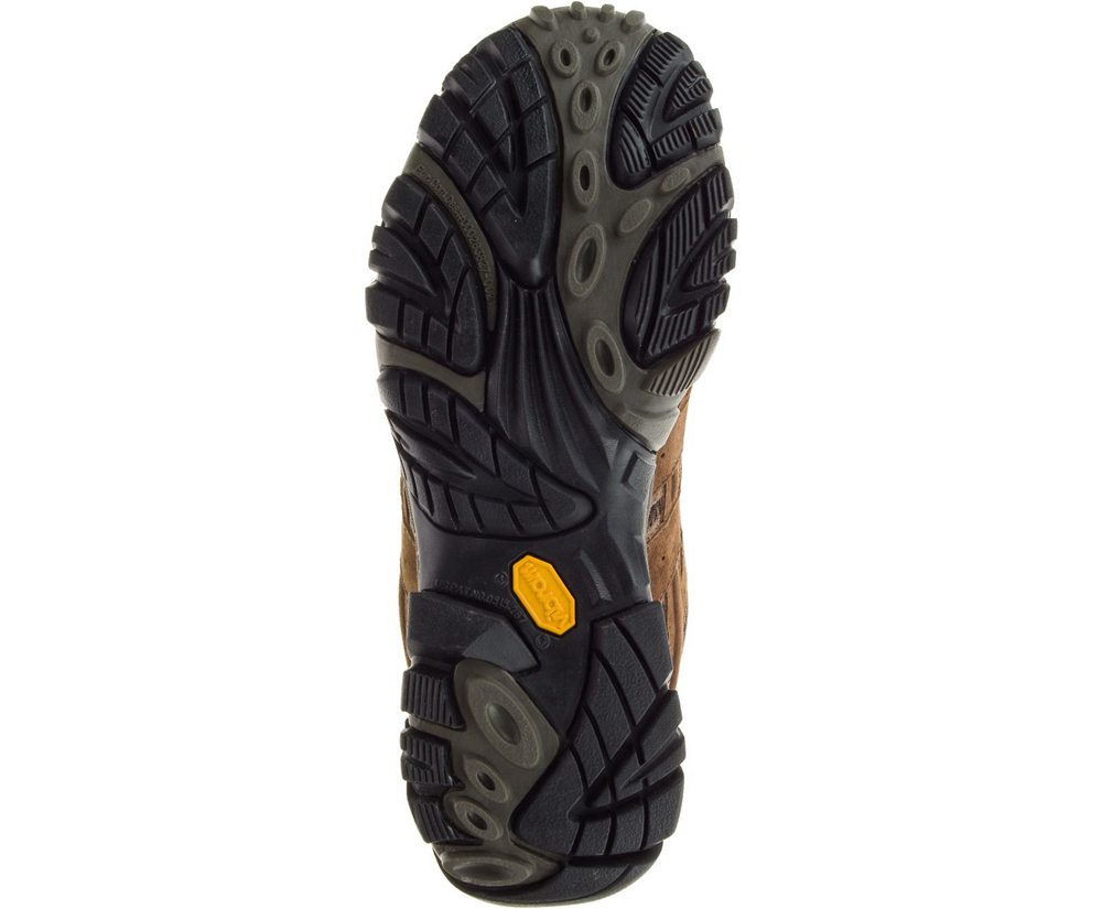 Merrell Hiking Boots Brown - Moab 2 Mid Waterproof Wide Width - Mens 50JIOXSKW